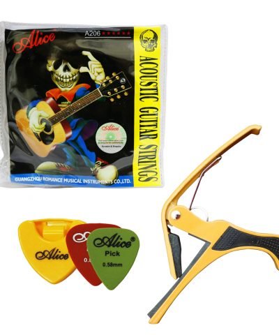 Techno Capo, Alice Strings Set, Pick case,2 Picks (Combo)