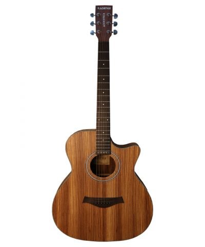 Acoustica A05 Zebra Wood Semi Acoustic Guitar